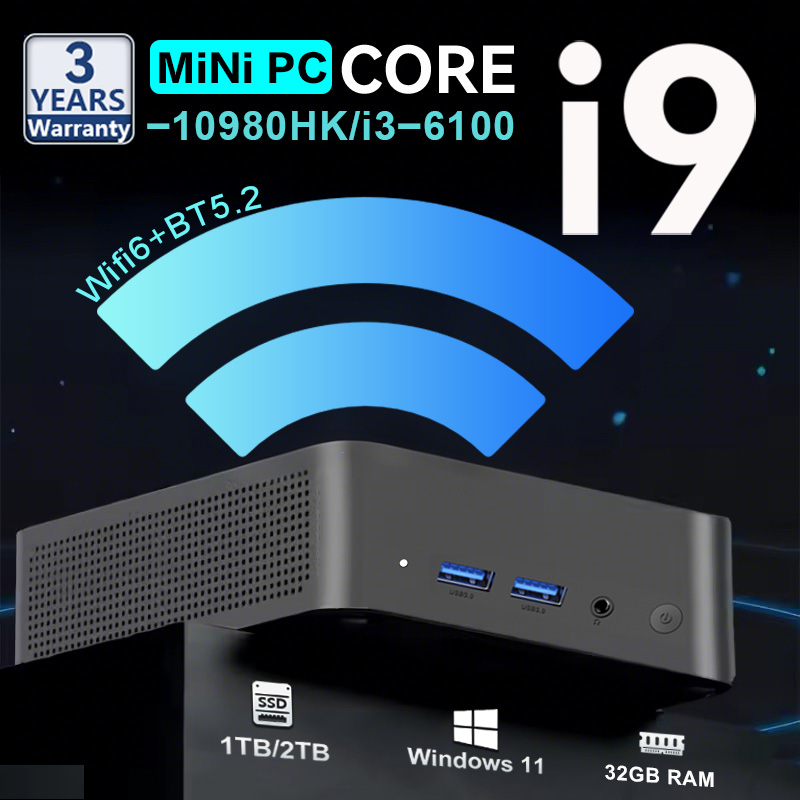 Pc Gaming I9 - MINI PC Windows 11 Pro Core