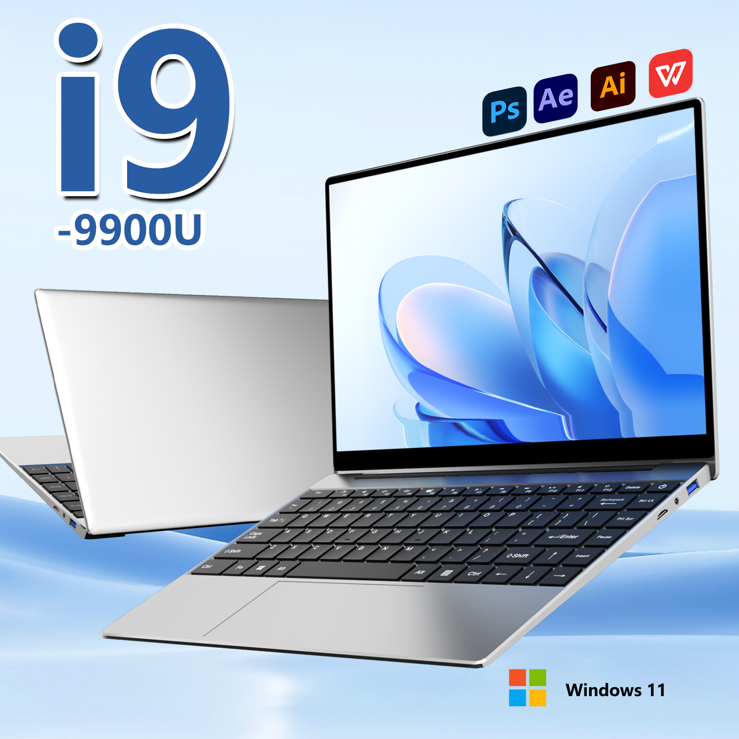 Pc Gaming I9 - 2025 14.1 Inch Slim Laptop Windows