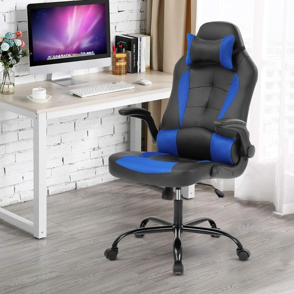 Gaming Chair Lumbar Pillow - Gaming Ergonomic Office Chair Desk Leather