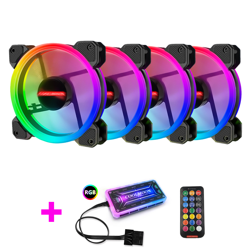 Pc Case Fan - Coolmoon Case Fan PC Cooling RGB