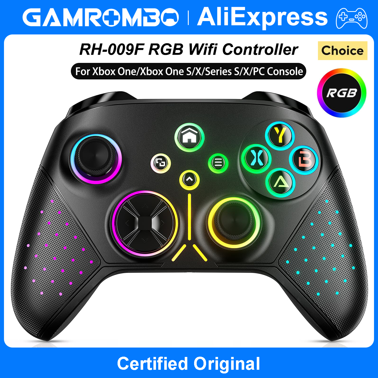 Pc Gaming Xbox Controller - Wireless Controller for Xbox One/S/X/Series X/S/PC/Android/iOS/Steam