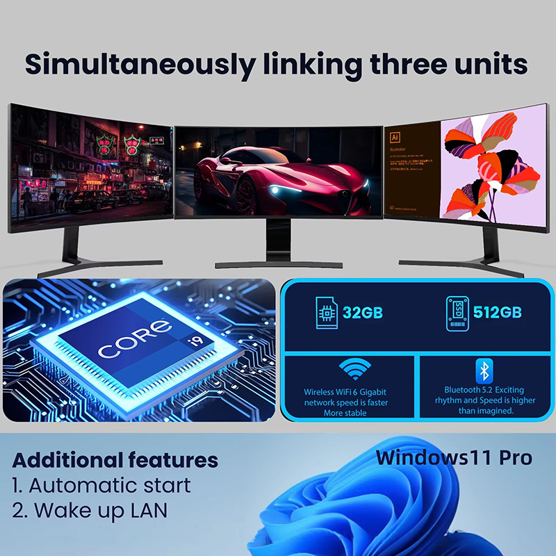 MINI PC Windows 11 Pro Core i9 - مراجعة Pc Gaming I9 وسعره
