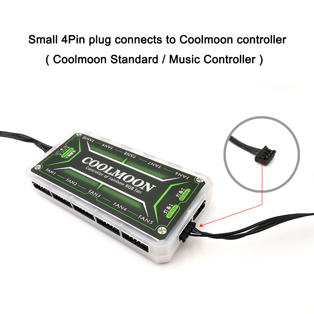 Coolmoon 5V Small 4PIN RGB LED - مراجعة Pc Gaming Msi وسعره