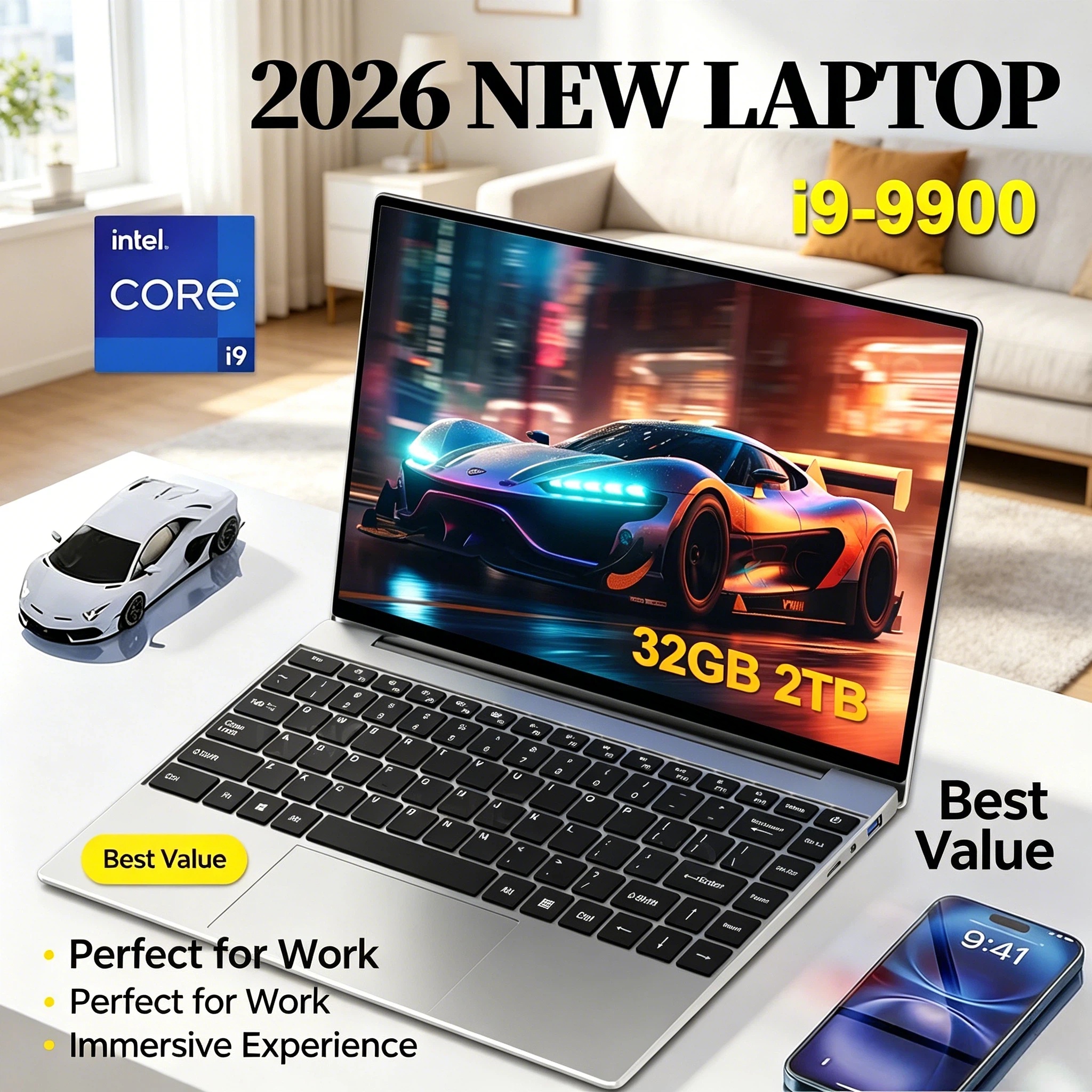 2026 NEW Ultra Slim 14.1 Inch  - مراجعة Pc Gaming I9 وسعره
