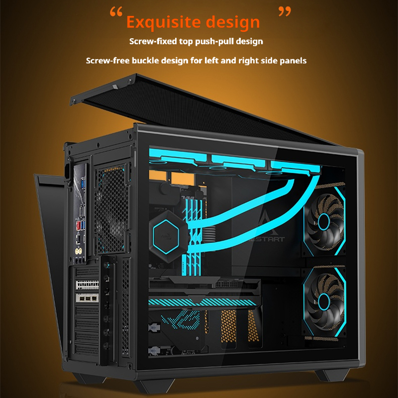 HESTART Star Track X Glass Sid - مراجعة Pc Gaming Itx وسعره