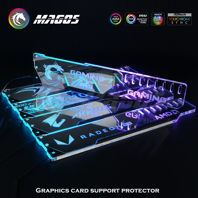 GPU Holder ARGB Silver Mirror  - مراجعة Pc Gaming Msi وسعره