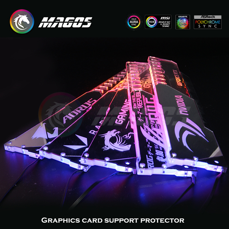 GPU Holder ARGB Silver Mirror  - مراجعة Pc Gaming Msi وسعره
