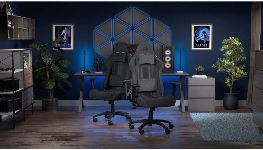 Gaming Chair Fabric Racing Des - مراجعة Gaming Chair Lumbar Pillow وسعره