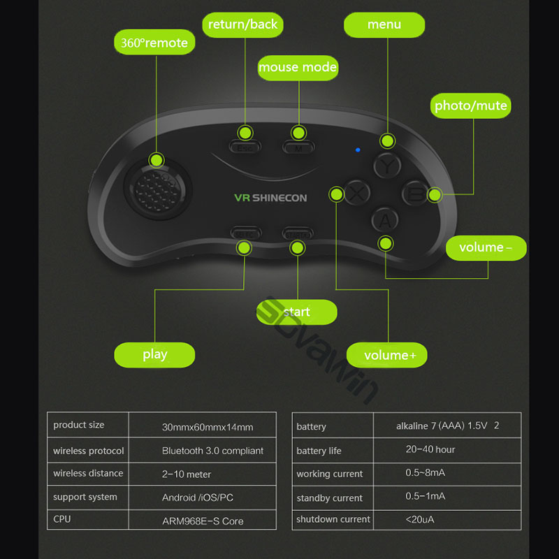 Shinecon Universal VR Controll - مراجعة Vr Headset Pc وسعره