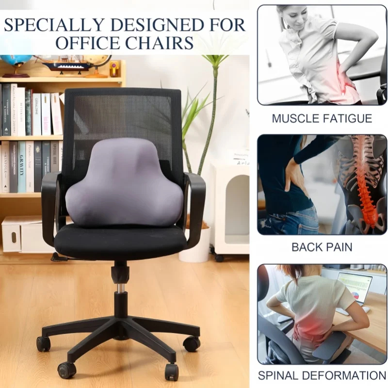 1pc Memory Foam Lumbar Cushion - مراجعة Gaming Chair Lumbar Pillow وسعره