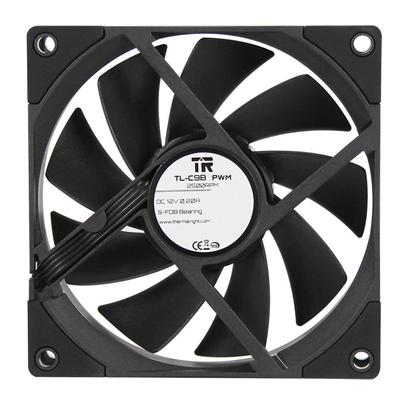 Thermalright TL-C9 TL-C9B TL-9 - مراجعة Pc Case Fan وسعره