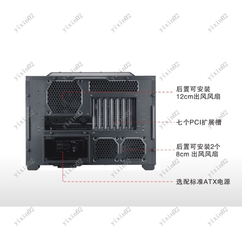 ATX Motherboard Computer Case  - مراجعة Pc Case Fan وسعره
