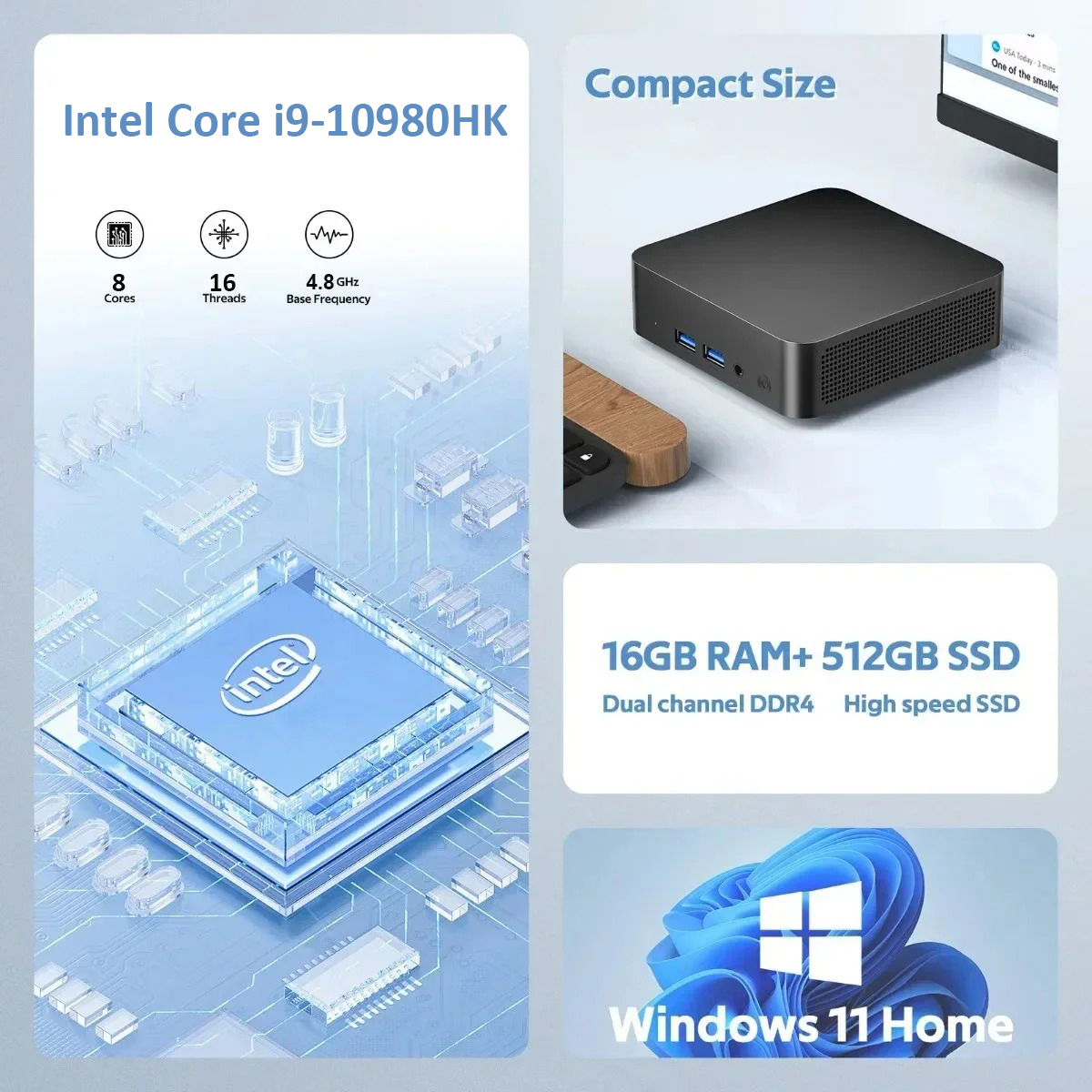 NEW MINI PC Computer Intel Cor - مراجعة Pc Gaming I9 وسعره