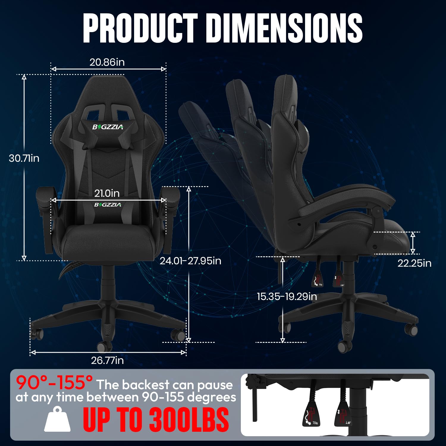 Gaming Chair with Heated Cushi - مراجعة Gaming Chair Lumbar Pillow وسعره