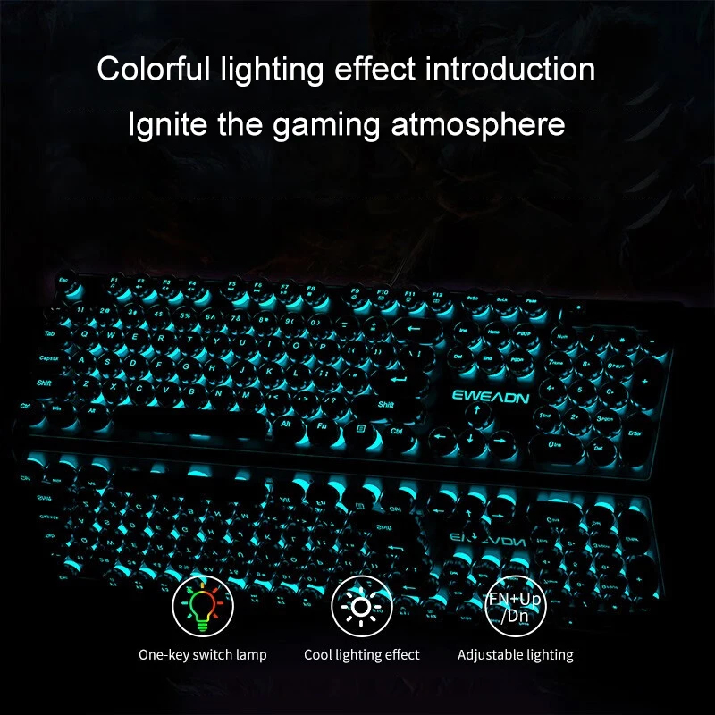 Retro Punk Mechanical Feel Key - مراجعة Pc Gaming Laptop وسعره
