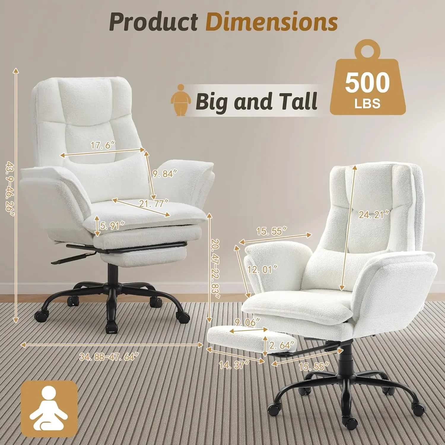 Big And Tall Heavy Duty Execut - مراجعة Gaming Chair Lumbar Pillow وسعره