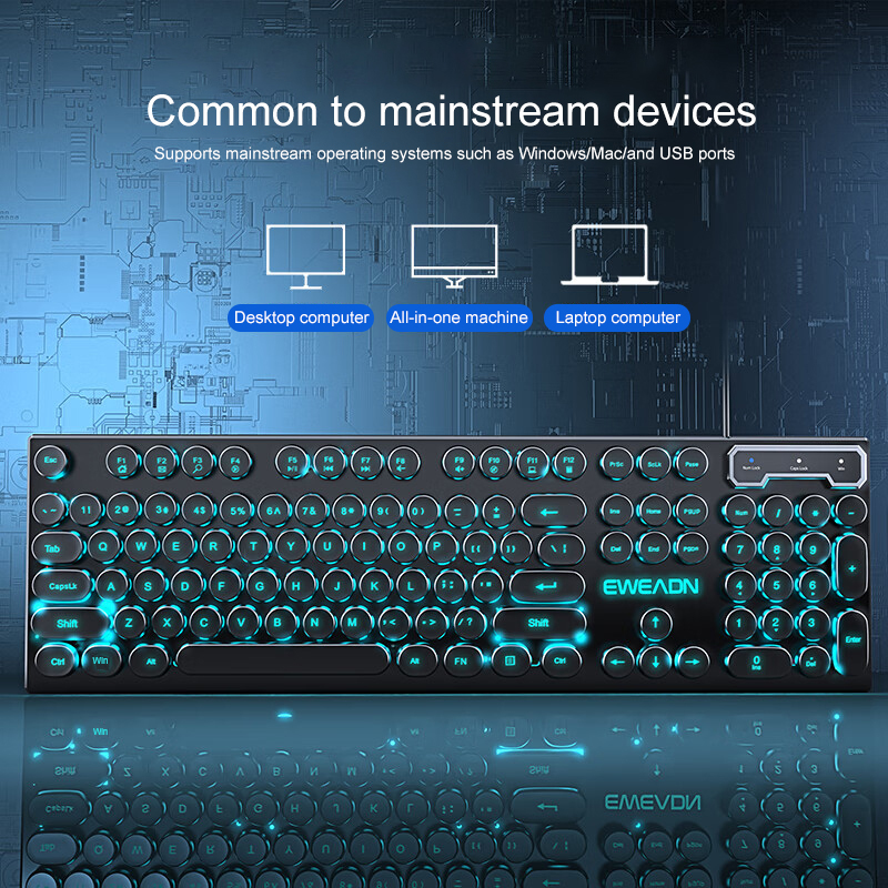 EWEADN Typewriter Gaming Keybo - مراجعة Pc Gaming Laptop وسعره