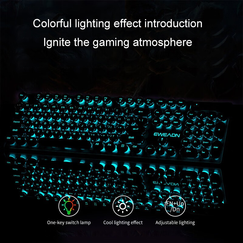 EWEADN Typewriter Gaming Keybo - مراجعة Pc Gaming Laptop وسعره