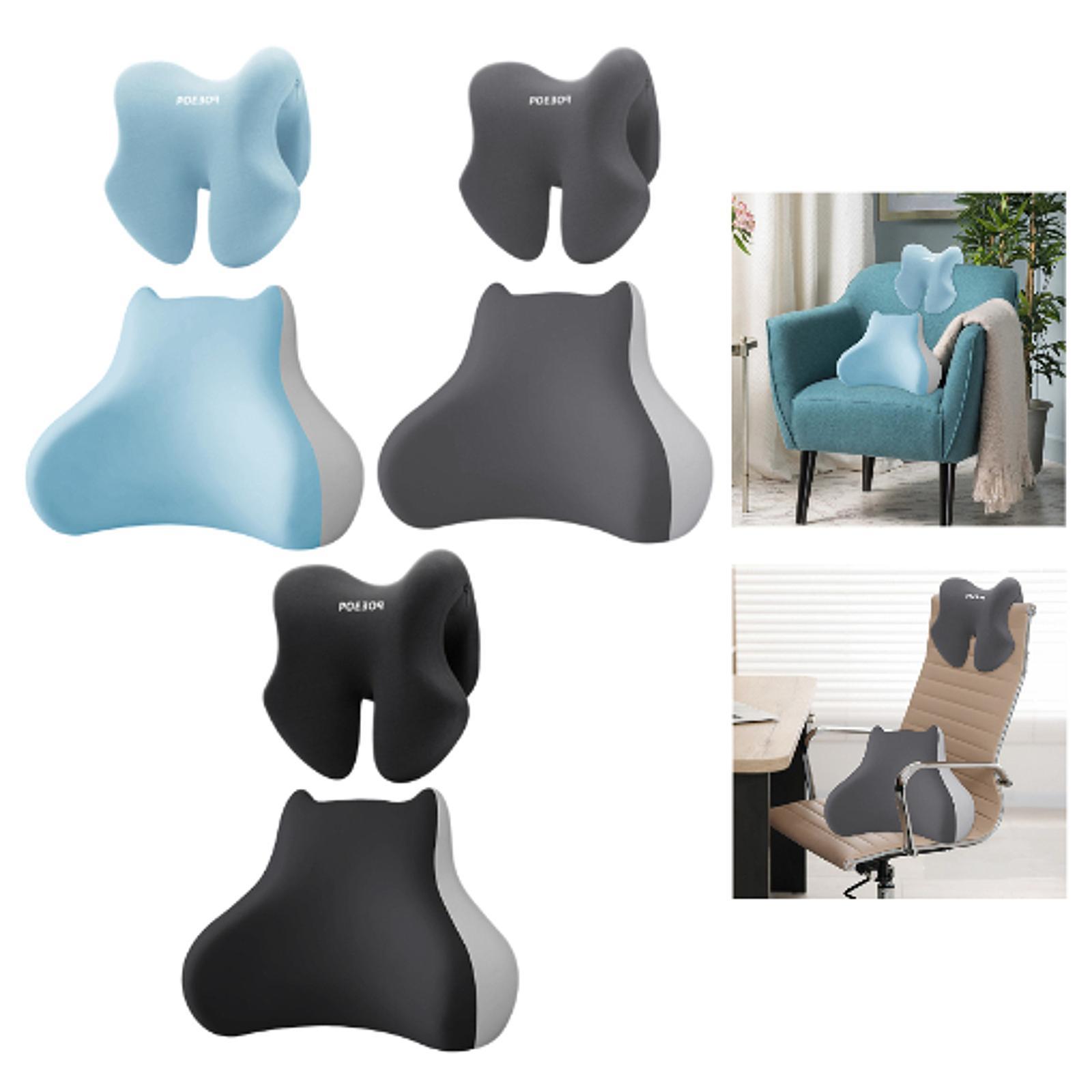 2Pcs Lumbar Support Pillow wit - مراجعة Gaming Chair Lumbar Pillow وسعره