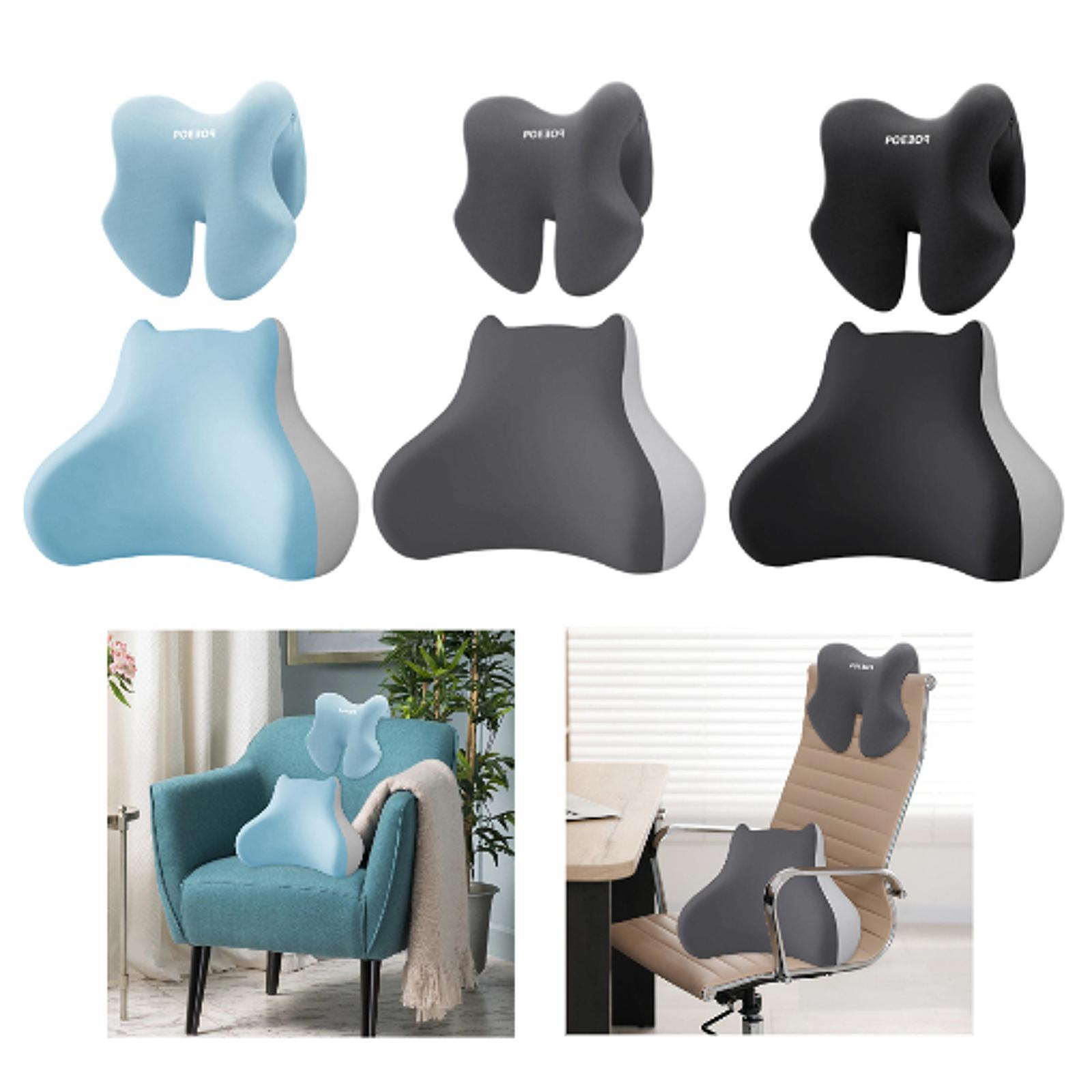 2Pcs Lumbar Support Pillow wit - مراجعة Gaming Chair Lumbar Pillow وسعره