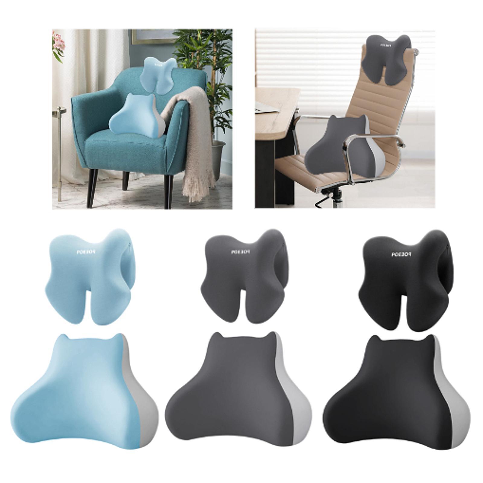 2Pcs Lumbar Support Pillow wit - مراجعة Gaming Chair Lumbar Pillow وسعره