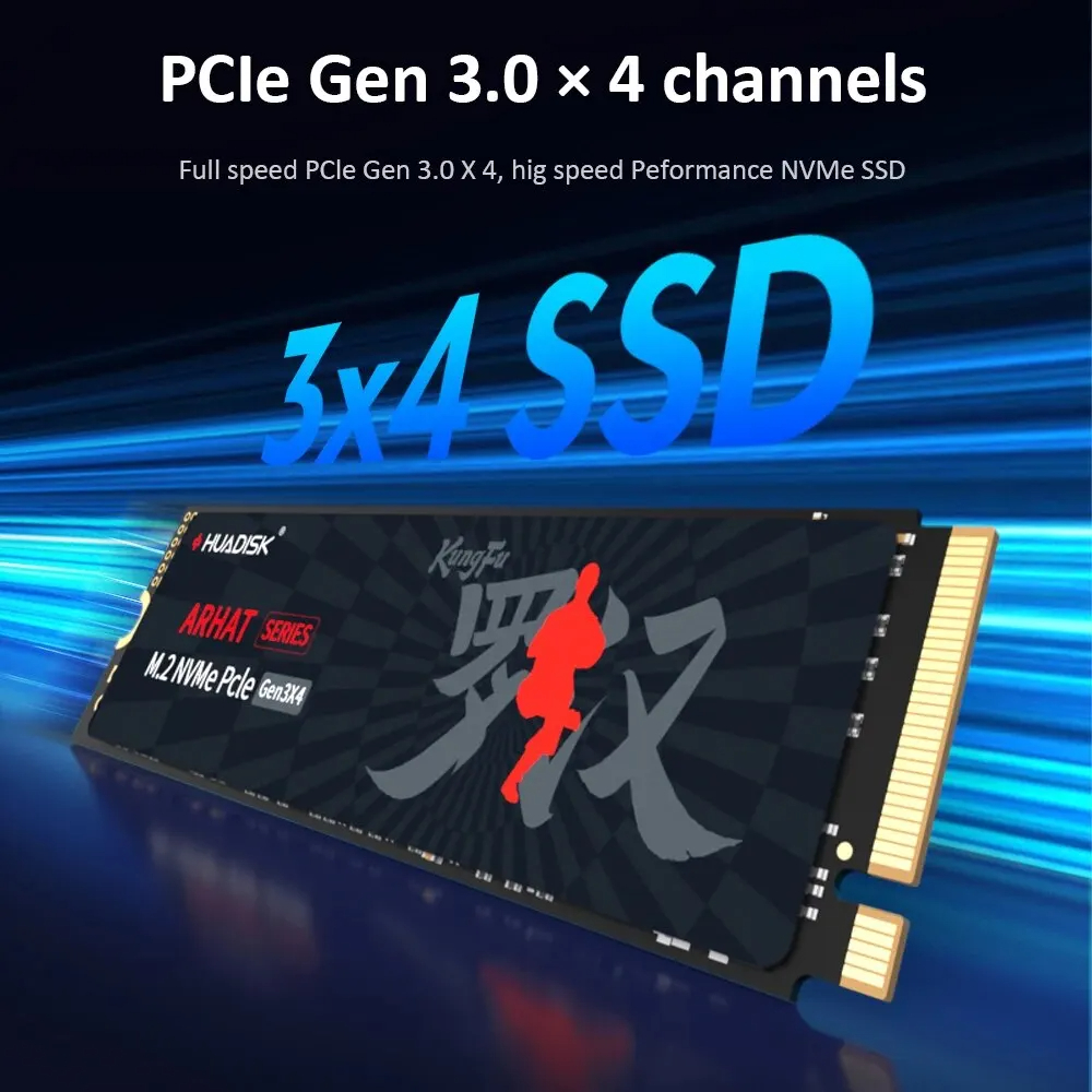 Huadisk SSD NVMe M2 1TB 512GB  - مراجعة Pc Gaming Msi وسعره