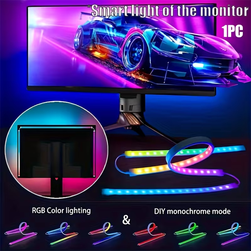 RGB Gaming Lights Strip Monito - مراجعة Pc Gaming Game وسعره