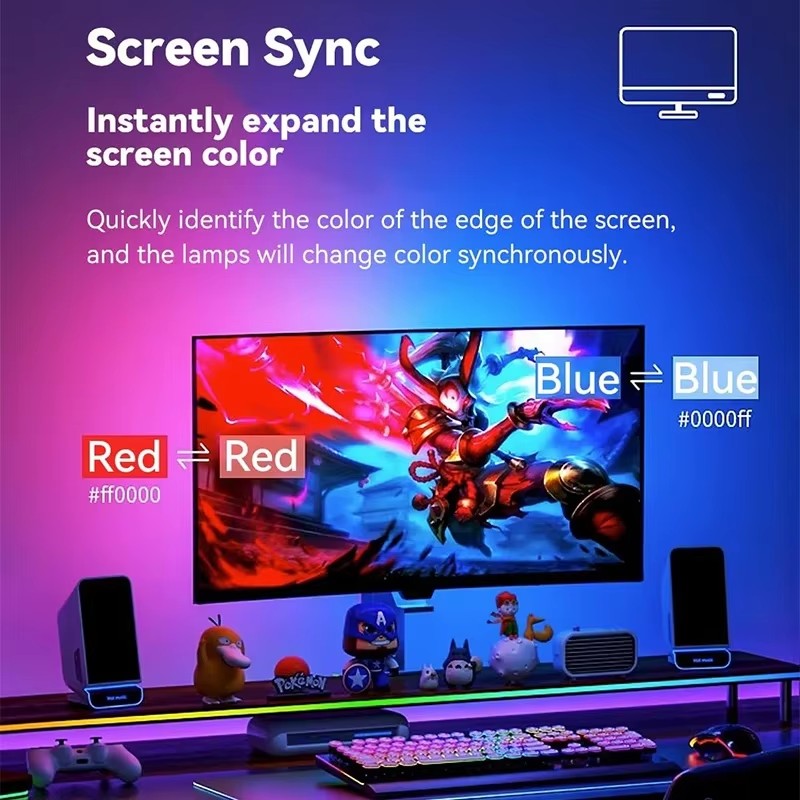 RGB Gaming Lights Strip Monito - مراجعة Pc Gaming Game وسعره