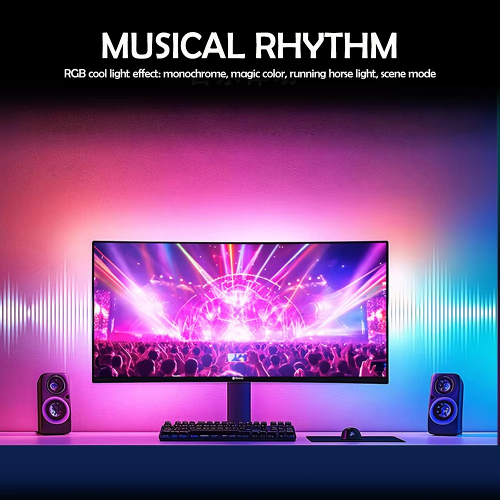 RGB Gaming Lights Strip Monito - مراجعة Pc Gaming Game وسعره
