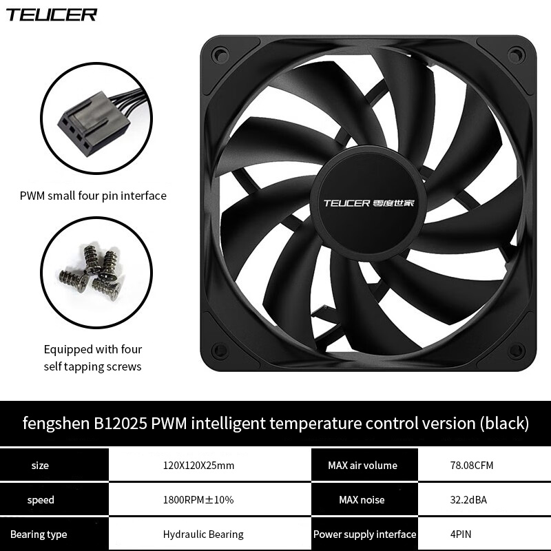 TEUCER PC Computer Case Fan PW - مراجعة Pc Case Fan وسعره