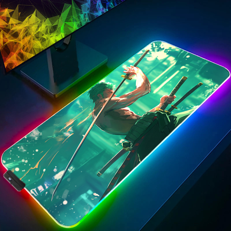 ONE PIECE Zoro Mouse Pad RGB G - مراجعة Pc Gaming Keyboards وسعره