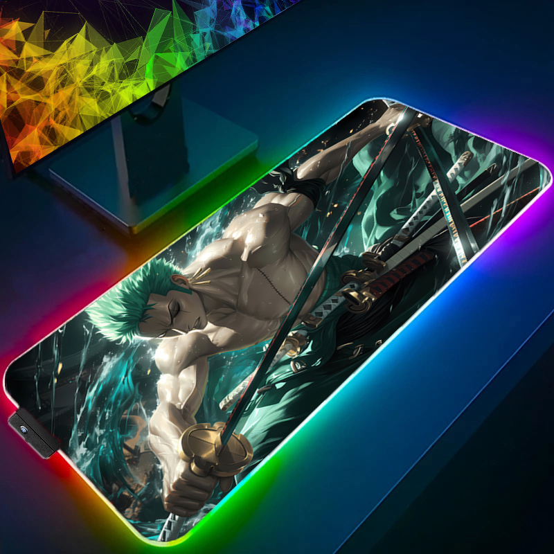 ONE PIECE Zoro Mouse Pad RGB G - مراجعة Pc Gaming Keyboards وسعره