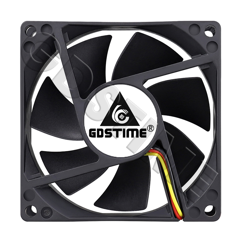 Gdstime DC 5V 12V 24V Fan 80mm - مراجعة Pc Case Fan وسعره
