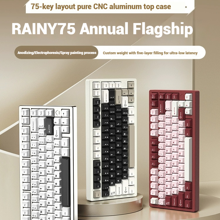 Wireless Bluetooth RAINY75 Cus - مراجعة Pc Gaming Keyboards وسعره