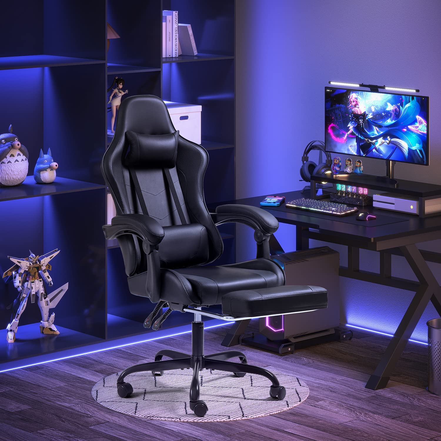 Ergonomic Gaming Chair With Ad - مراجعة Gaming Chair Lumbar Pillow وسعره