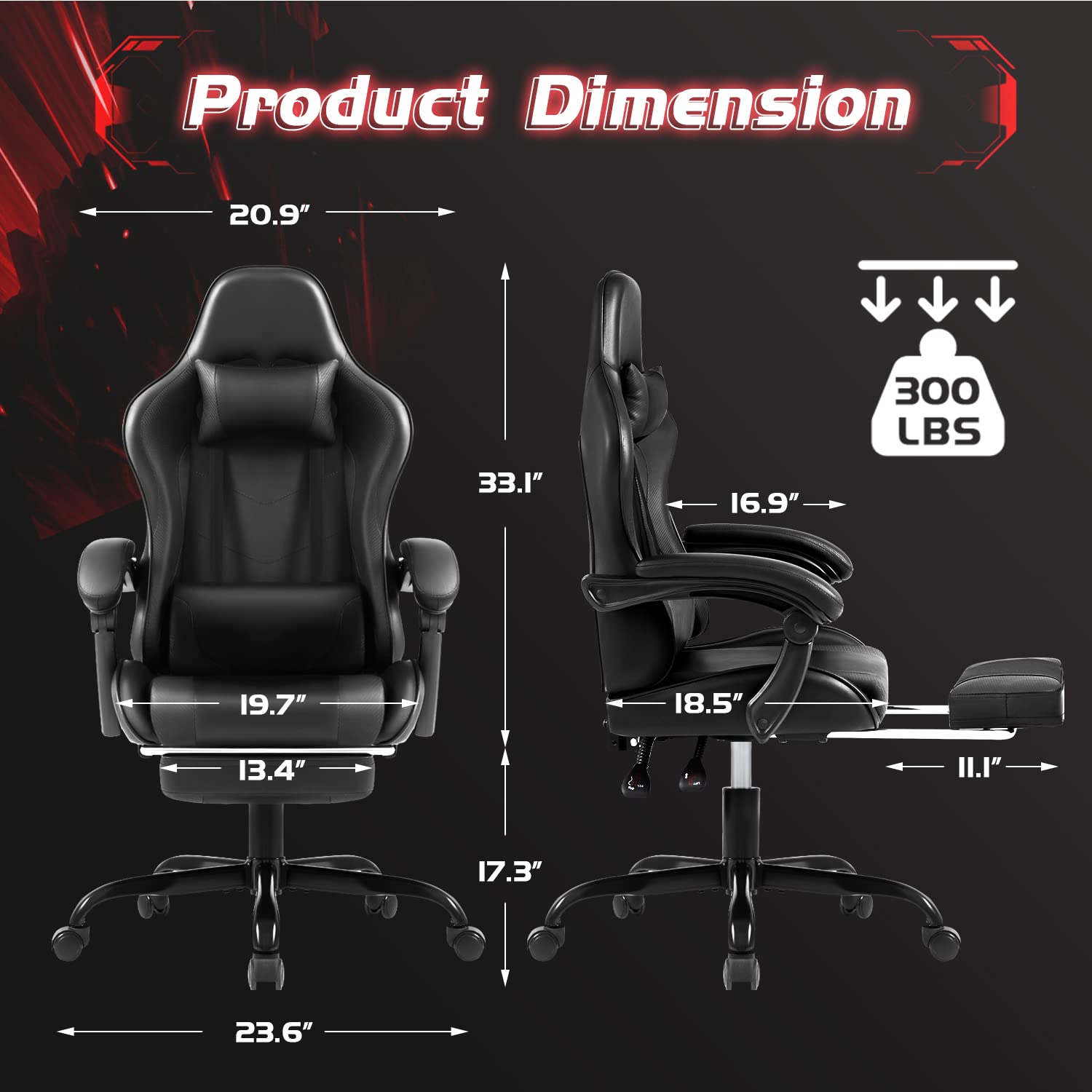 Ergonomic Gaming Chair With Ad - مراجعة Gaming Chair Lumbar Pillow وسعره