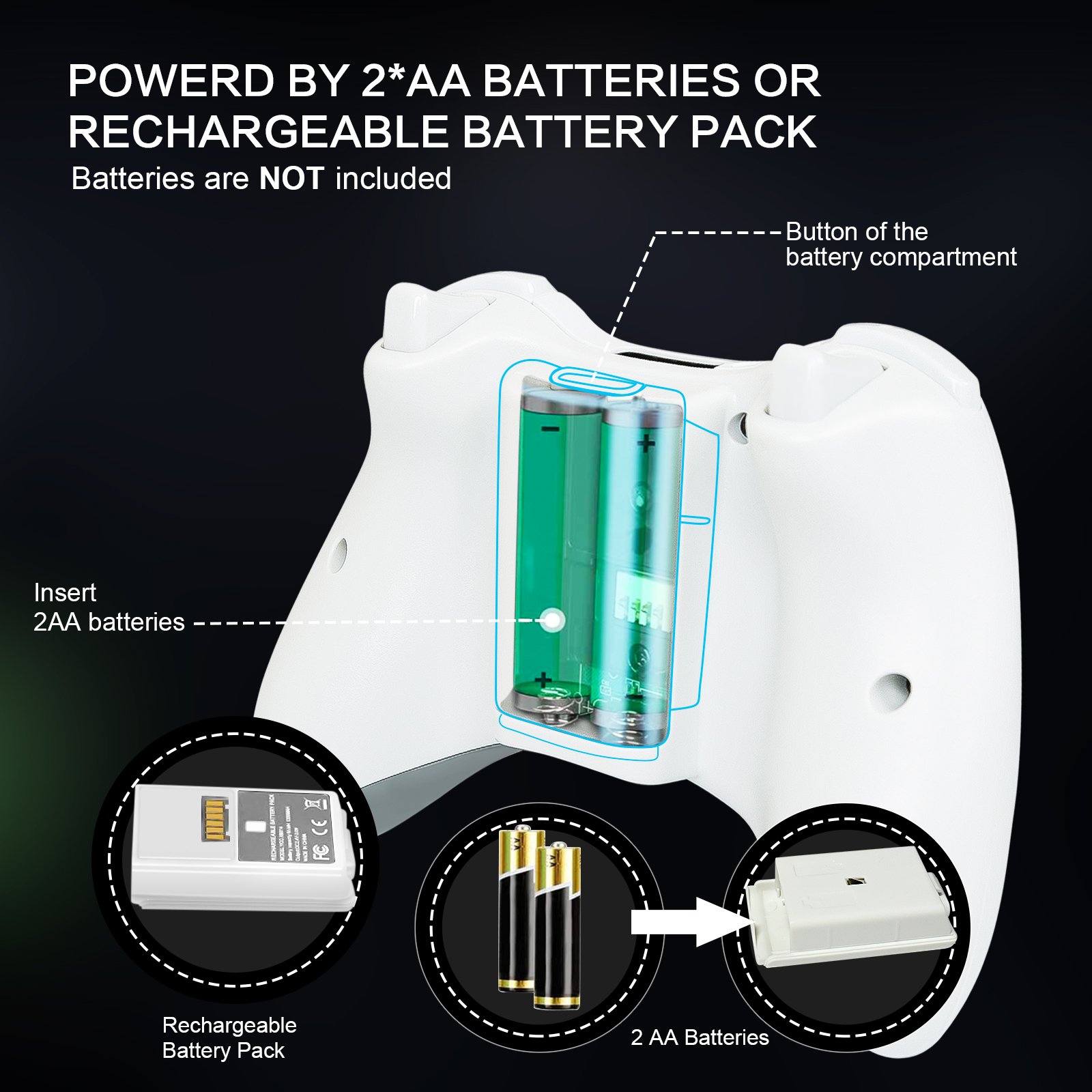 PC Gamepad For Xbox 360 2.4G W - مراجعة Pc Gaming Xbox Controller وسعره