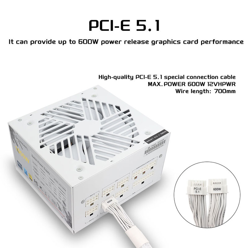 White 750w 850w 1000W 1200W Wa - مراجعة Atx Power Supply وسعره