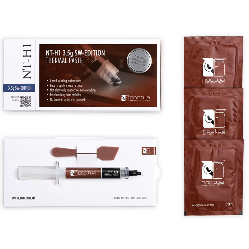 Noctua NT-H1 NT-H2 3.5g 10g Th - مراجعة Thermal Paste وسعره