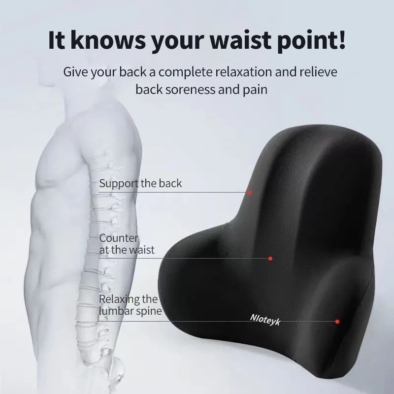 Memory Foam Lumbar Back Cushio - مراجعة Gaming Chair Lumbar Pillow وسعره