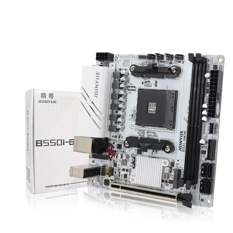 JINGYUE B550I GAMING Motherboa - مراجعة Pc Gaming Itx وسعره