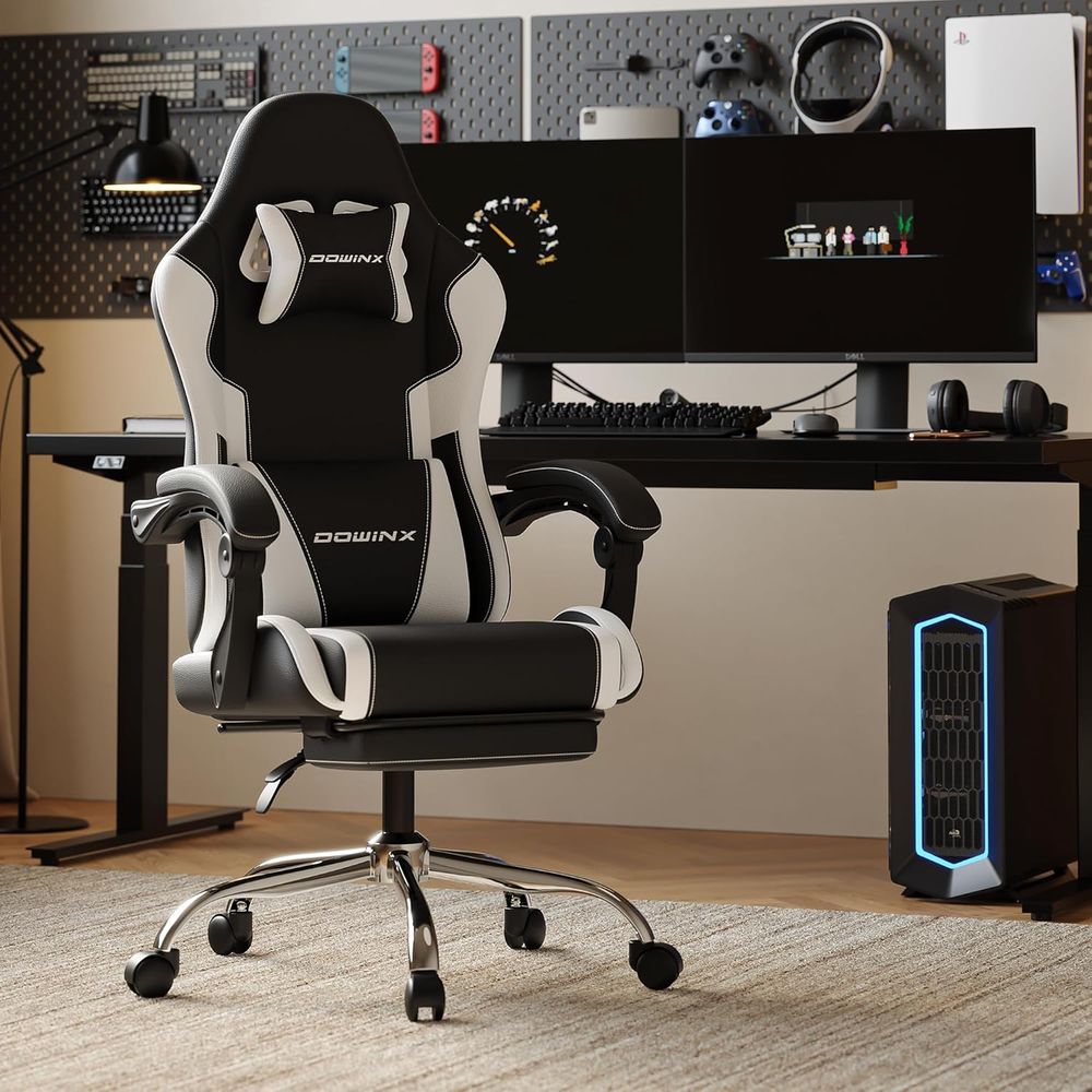 Ergonomic Gaming Chair with Lu - مراجعة Gaming Chair Lumbar Pillow وسعره