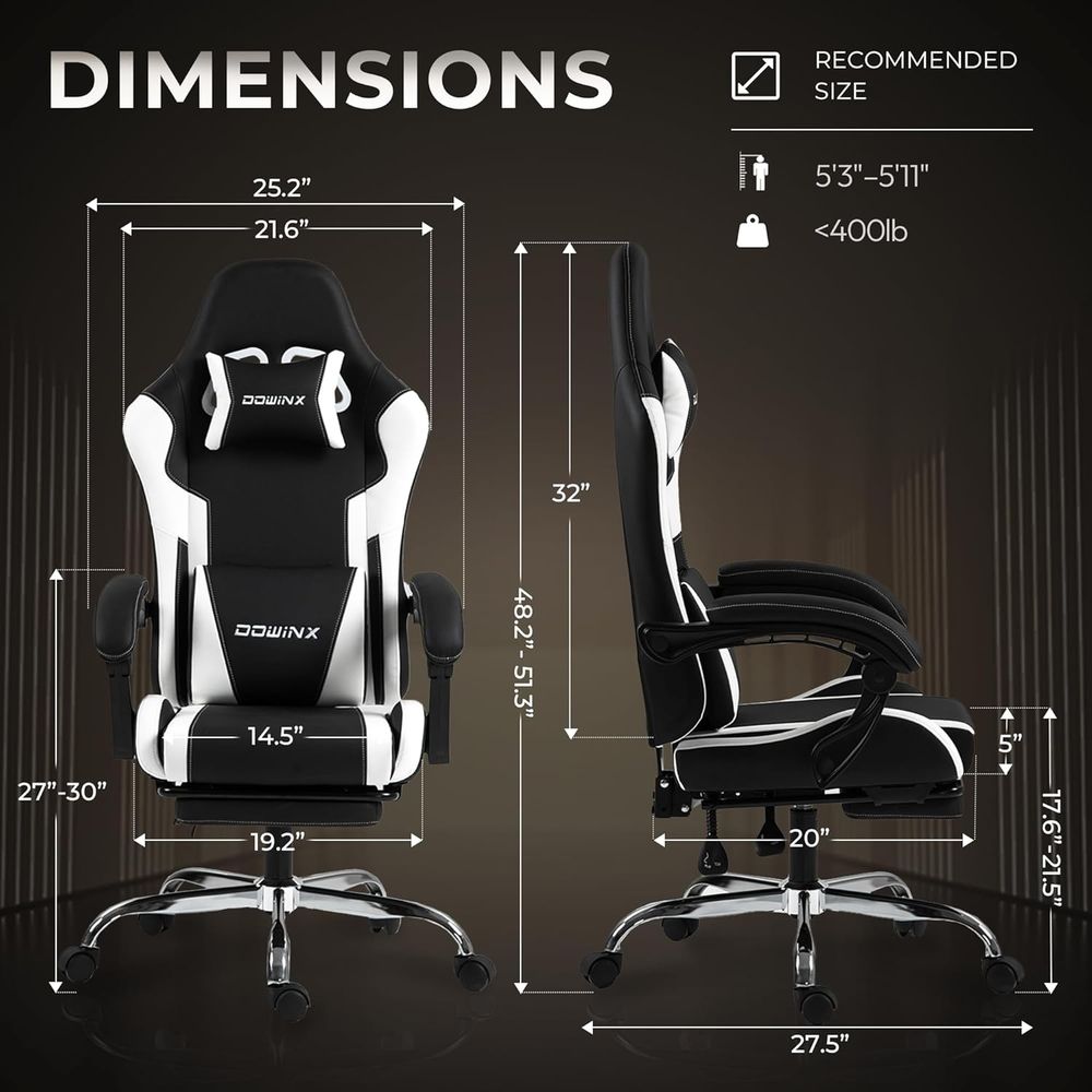 Ergonomic Gaming Chair with Lu - مراجعة Gaming Chair Lumbar Pillow وسعره
