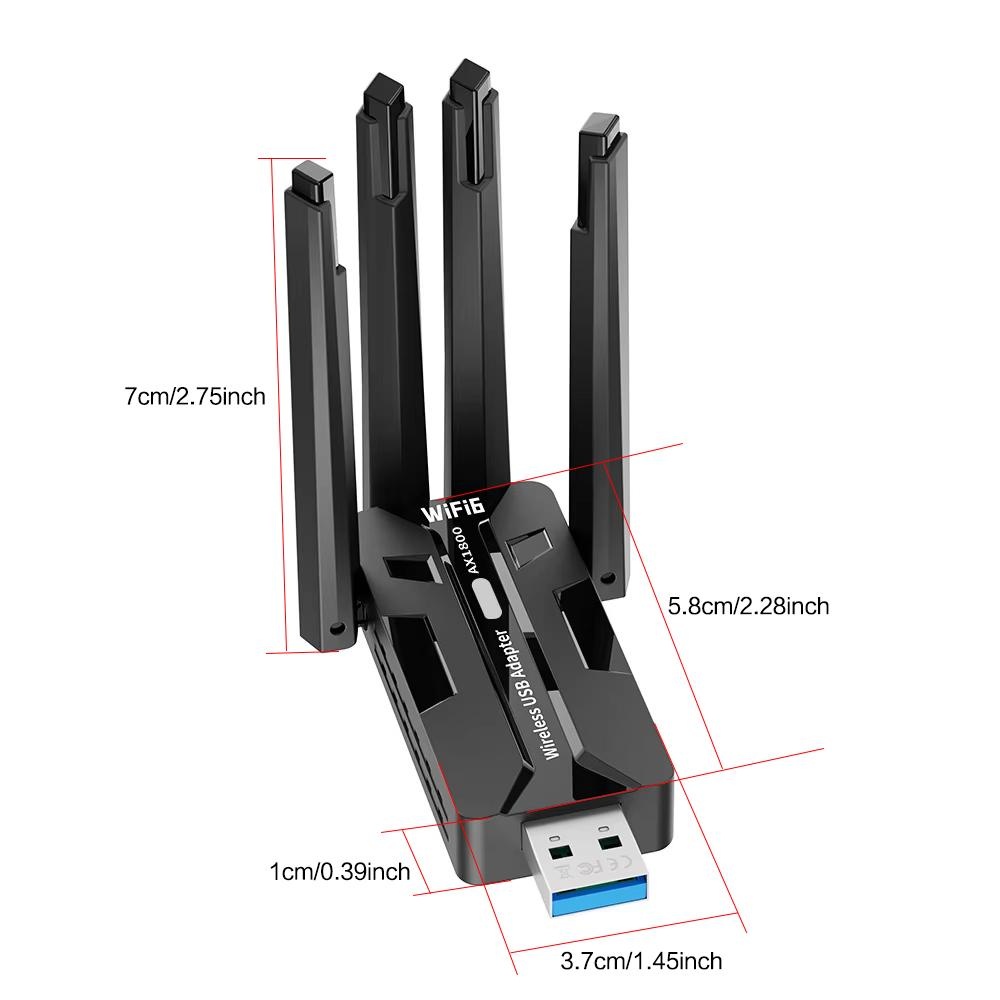 WiFi 6 USB Adapter 1800Mbps Du - مراجعة Pc Gaming Laptop وسعره