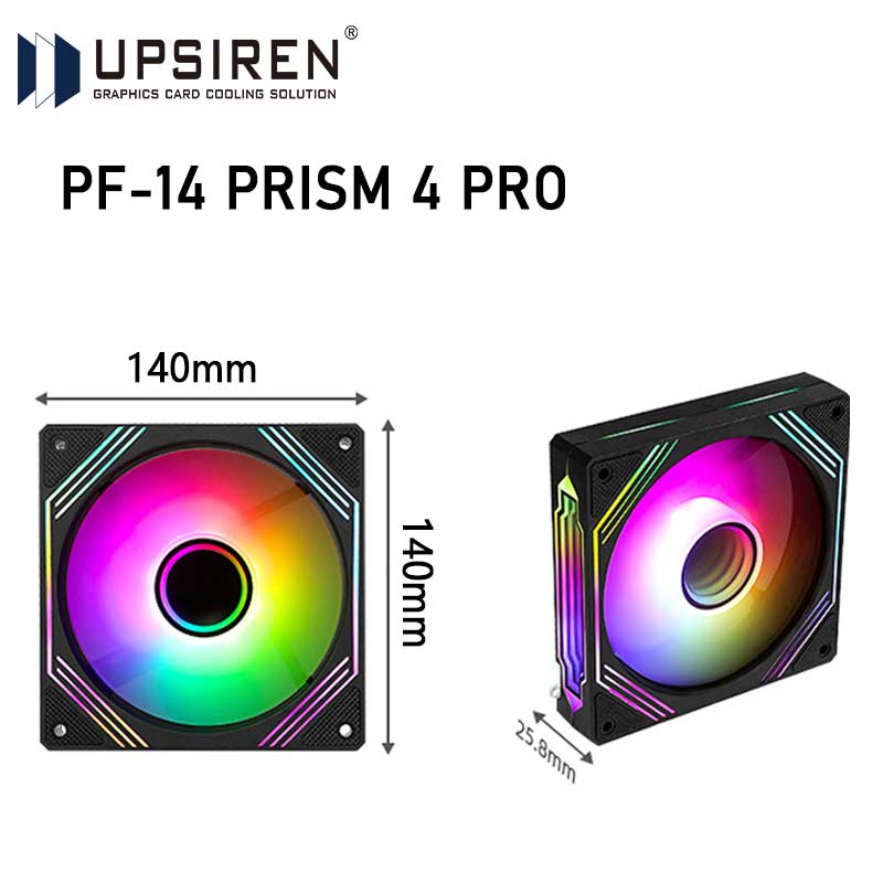 UPSIREN PF-14 PRISM 4PRO Compu - مراجعة Pc Case Fan وسعره