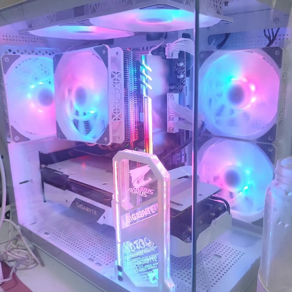 DIY Mirror VGA Holder ARGB Gam - مراجعة Pc Gaming Msi وسعره